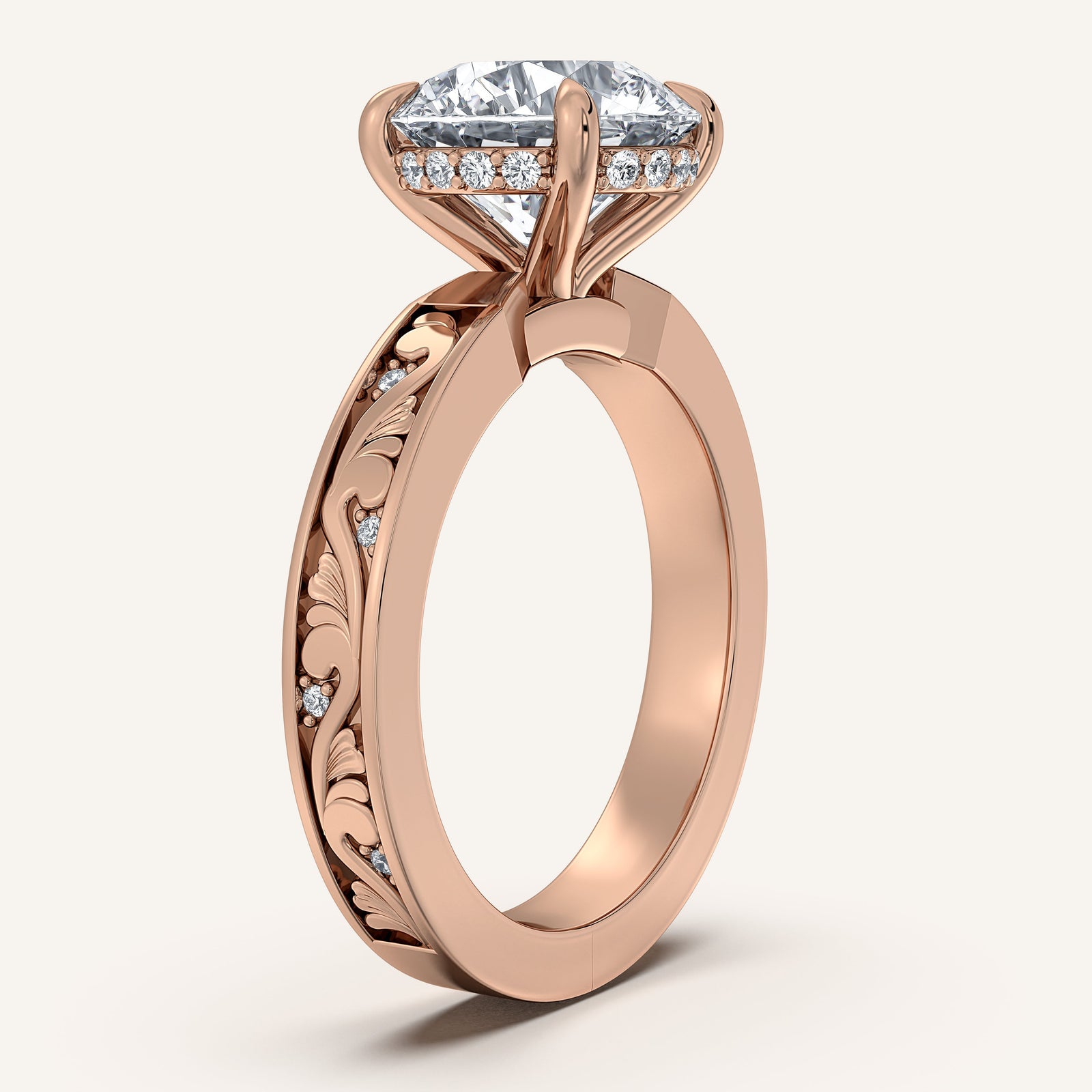 Renaissance — Vintage Engraved Solitaire