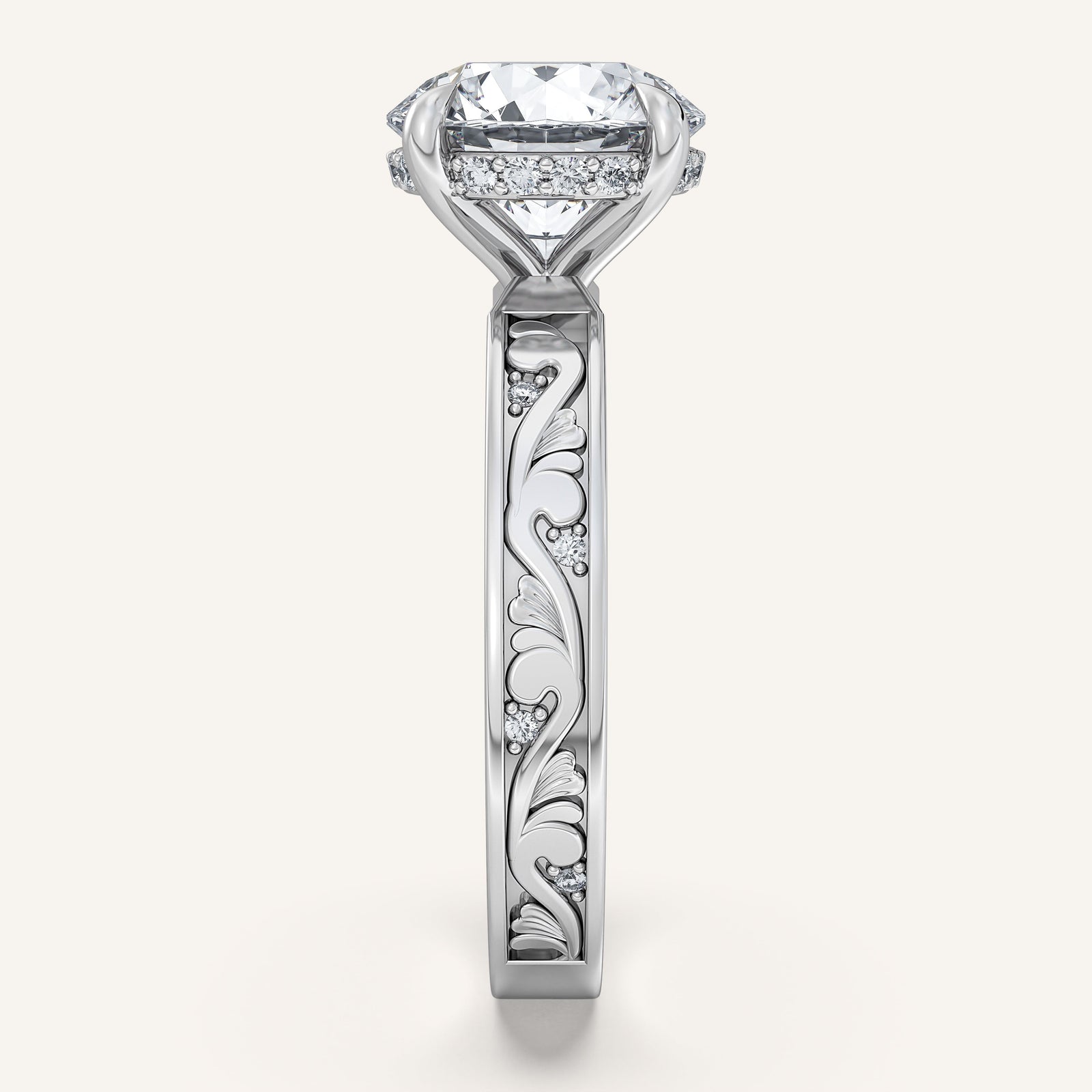 Renaissance — Vintage Engraved Solitaire