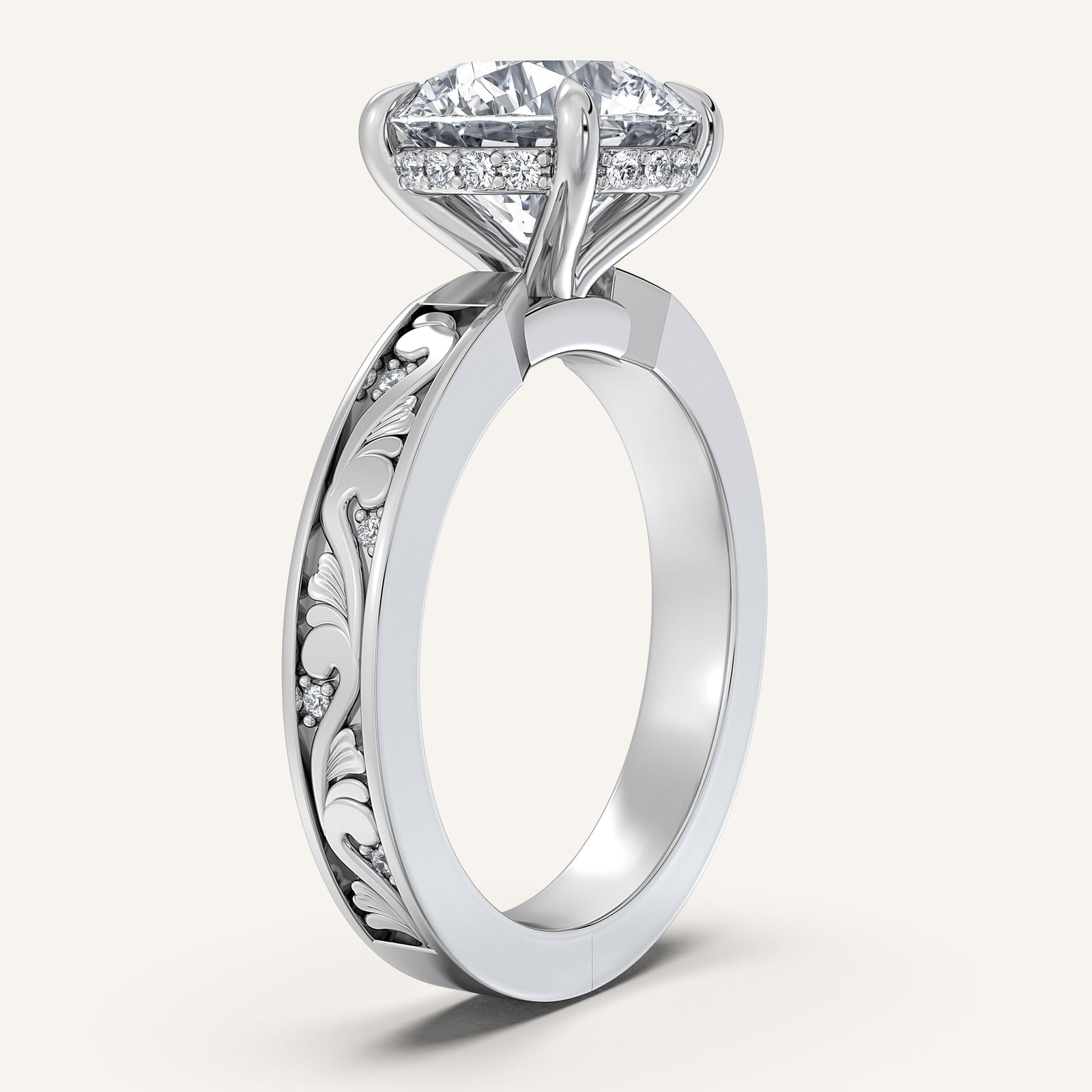 Renaissance — Vintage Engraved Solitaire