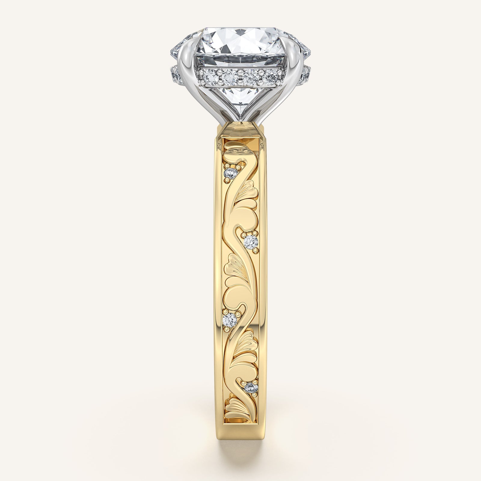 Renaissance — Vintage Engraved Solitaire