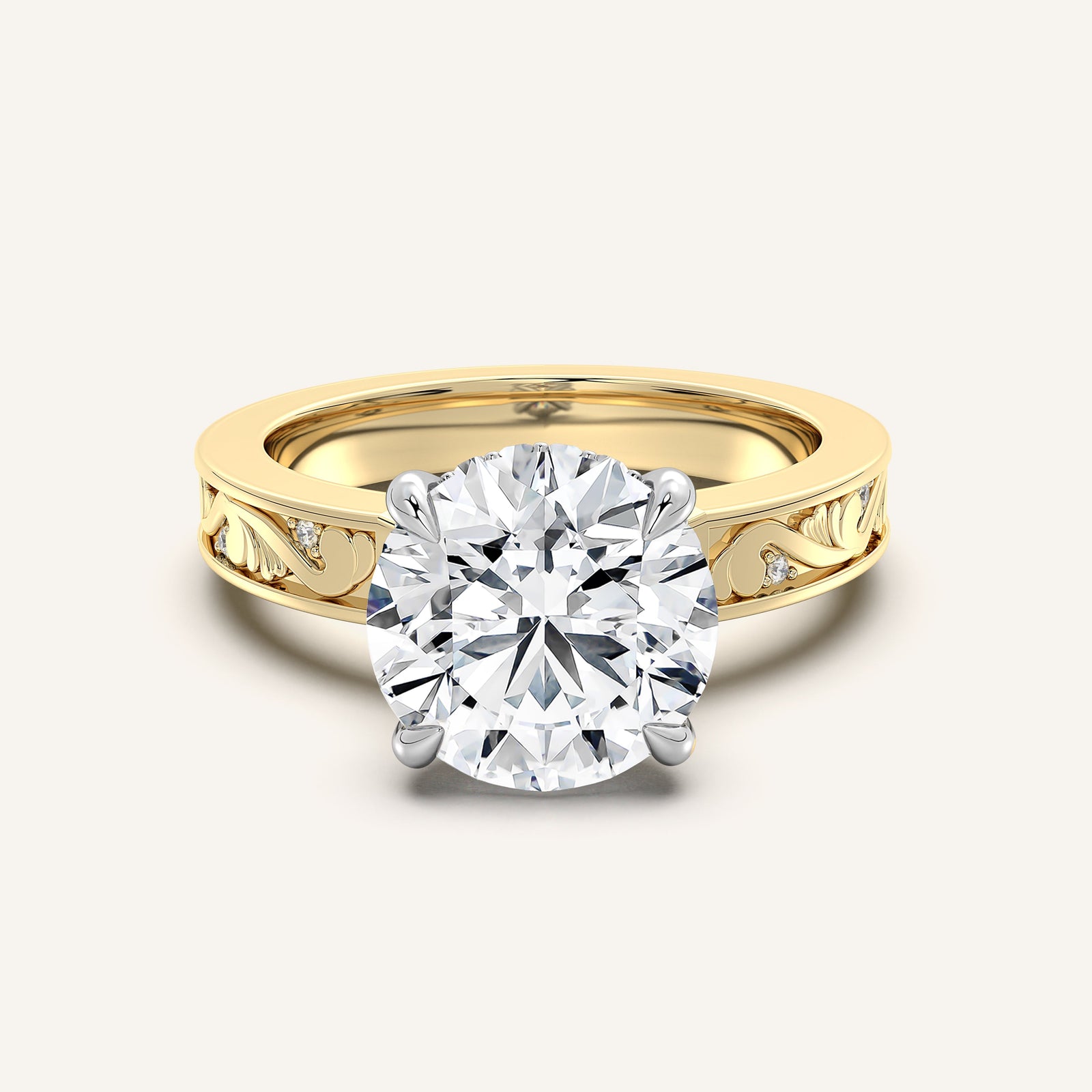 Renaissance — Vintage Engraved Solitaire