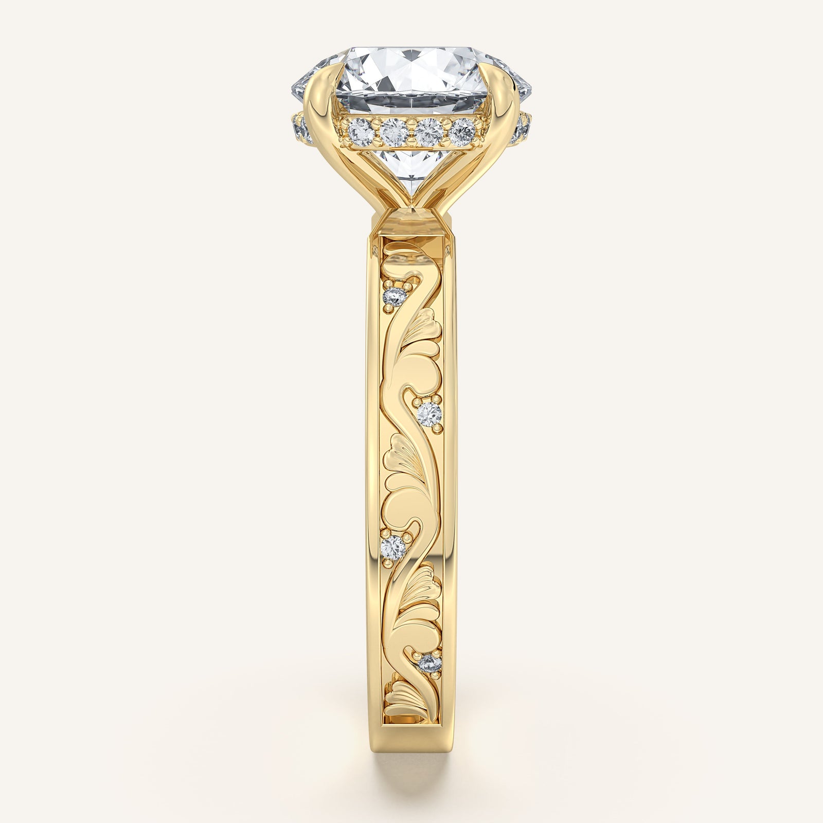 Renaissance — Vintage Engraved Solitaire