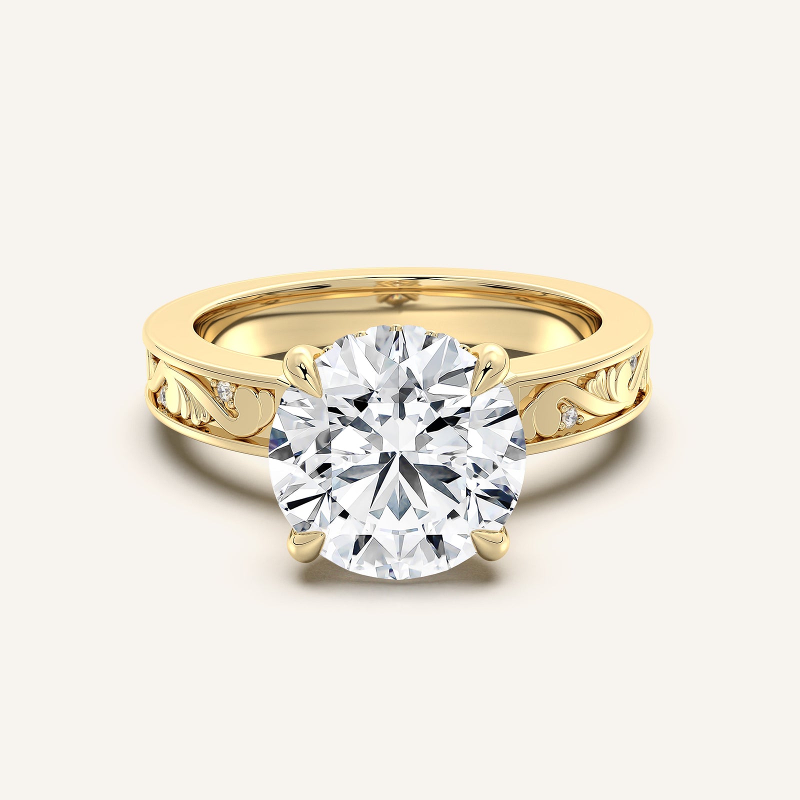 Renaissance — Vintage Engraved Solitaire