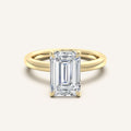 shape: Emerald | metal: Yellow Gold | view: 1