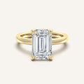 shape: Emerald | metal: Yellow Gold | view: 1
