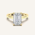 shape: Emerald | metal: Yellow Gold | view: 1