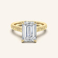 shape: Emerald | metal: Yellow Gold | view: 1