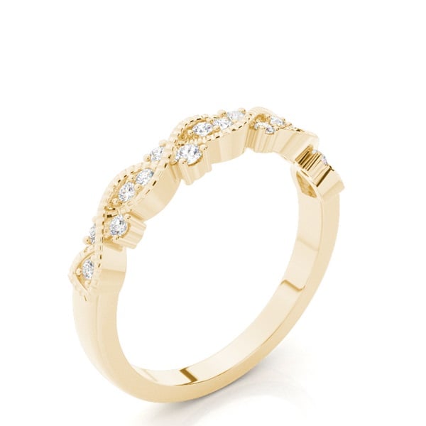 Prong Set Diamond Half Eternity Ring