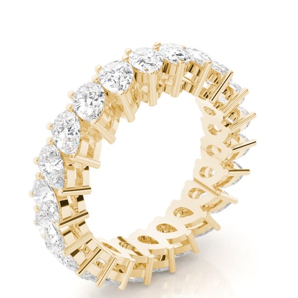 Prong Setting Pear Diamond Womens Wedding Ring