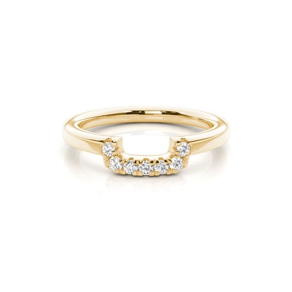 4.3mm Studded Slight Comfort Fit Diamond Shaped Band