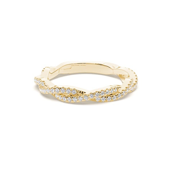 Twisted Look Diamond Eternity Ring