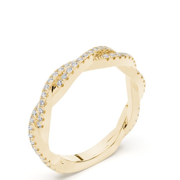 Twisted Look Diamond Eternity Ring