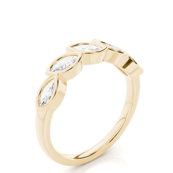 Contour Marquise Diamond Eternity Wedding Band