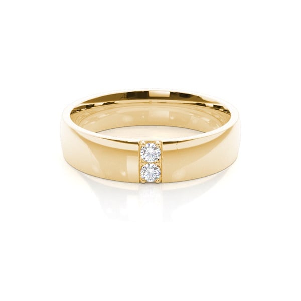 5.0mm Studded Comfort Fit Wedding Band — 0.09 ct