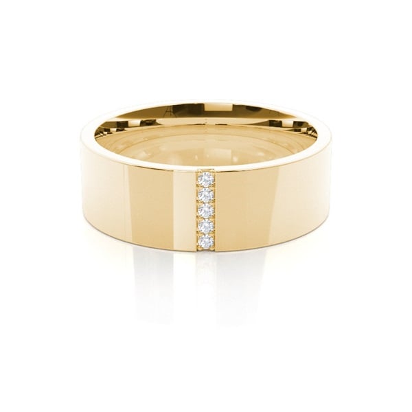 7.0mm Studded Comfort Fit Wedding Band