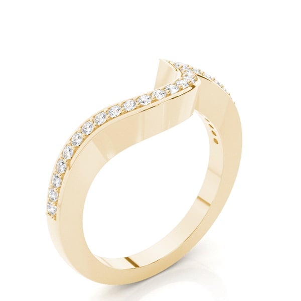 1.7mm Studded Slight Comfort Fit Diamond Shaped Band