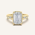 shape: Emerald | metal: 14K Yellow Gold | view: 1