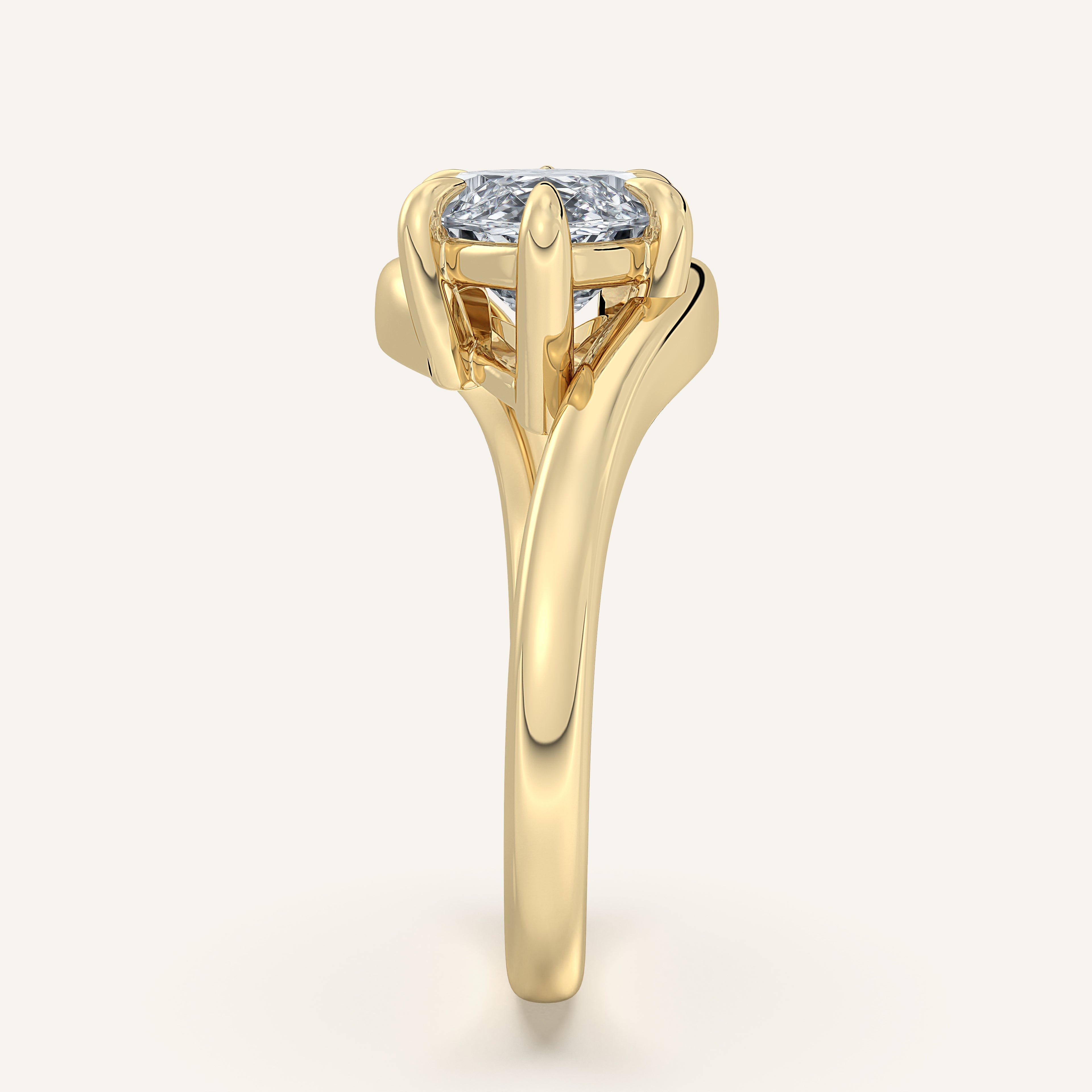 shape: Marquise | metal: Yellow Gold | view: 3