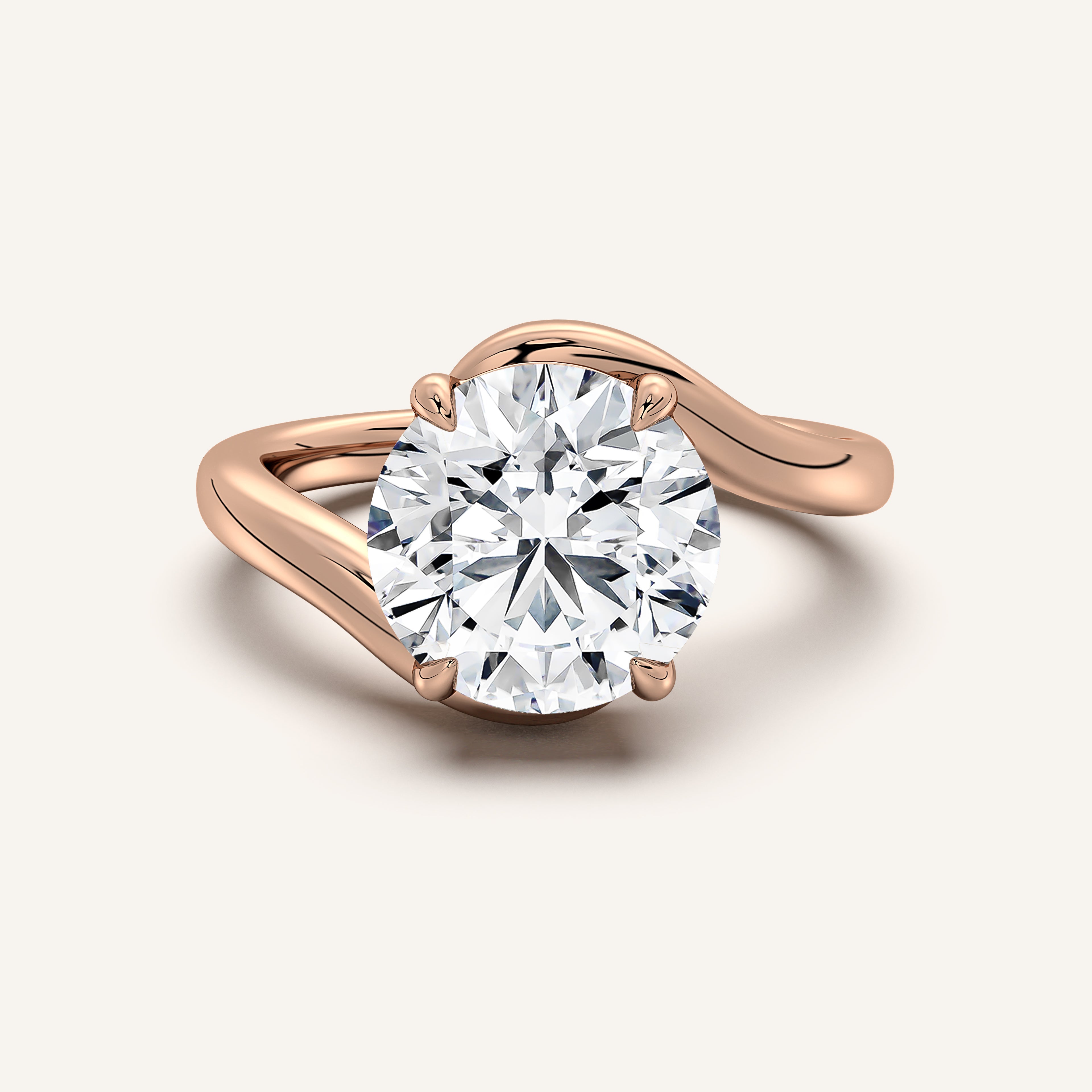 shape: Round | metal: Rose Gold | view: 1