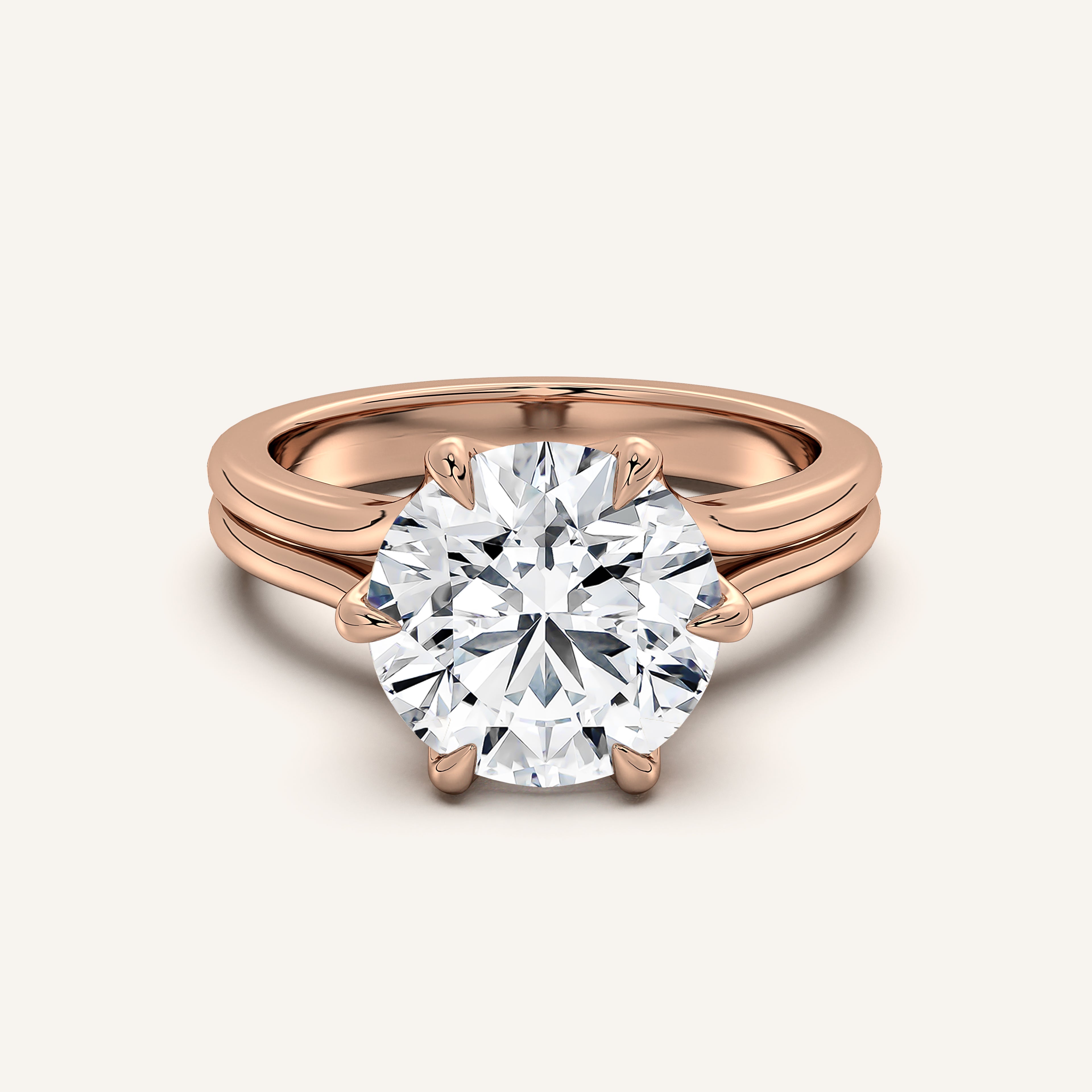 shape: Round | metal: Rose Gold | view: 1