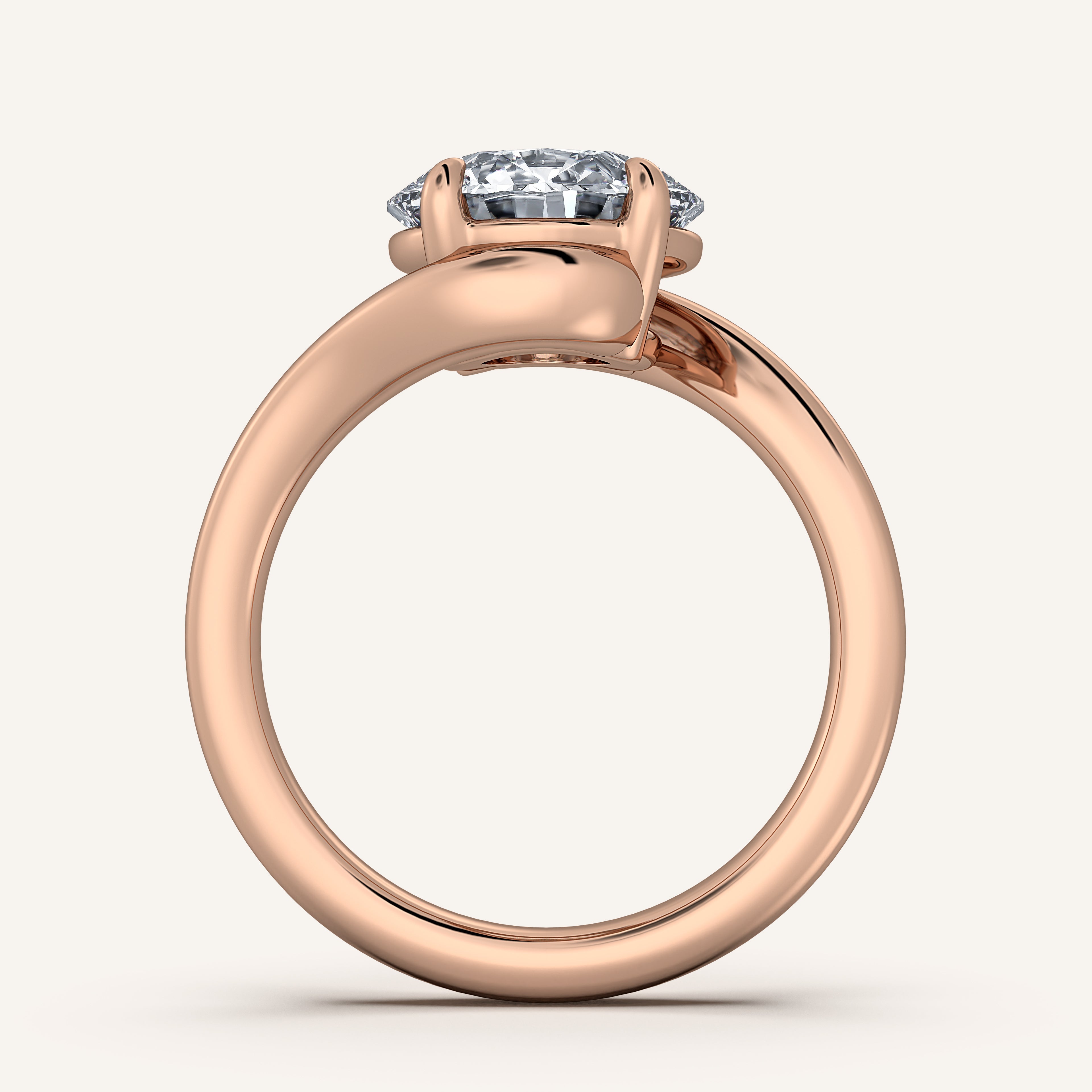 shape: Round | metal: Rose Gold | view: 4