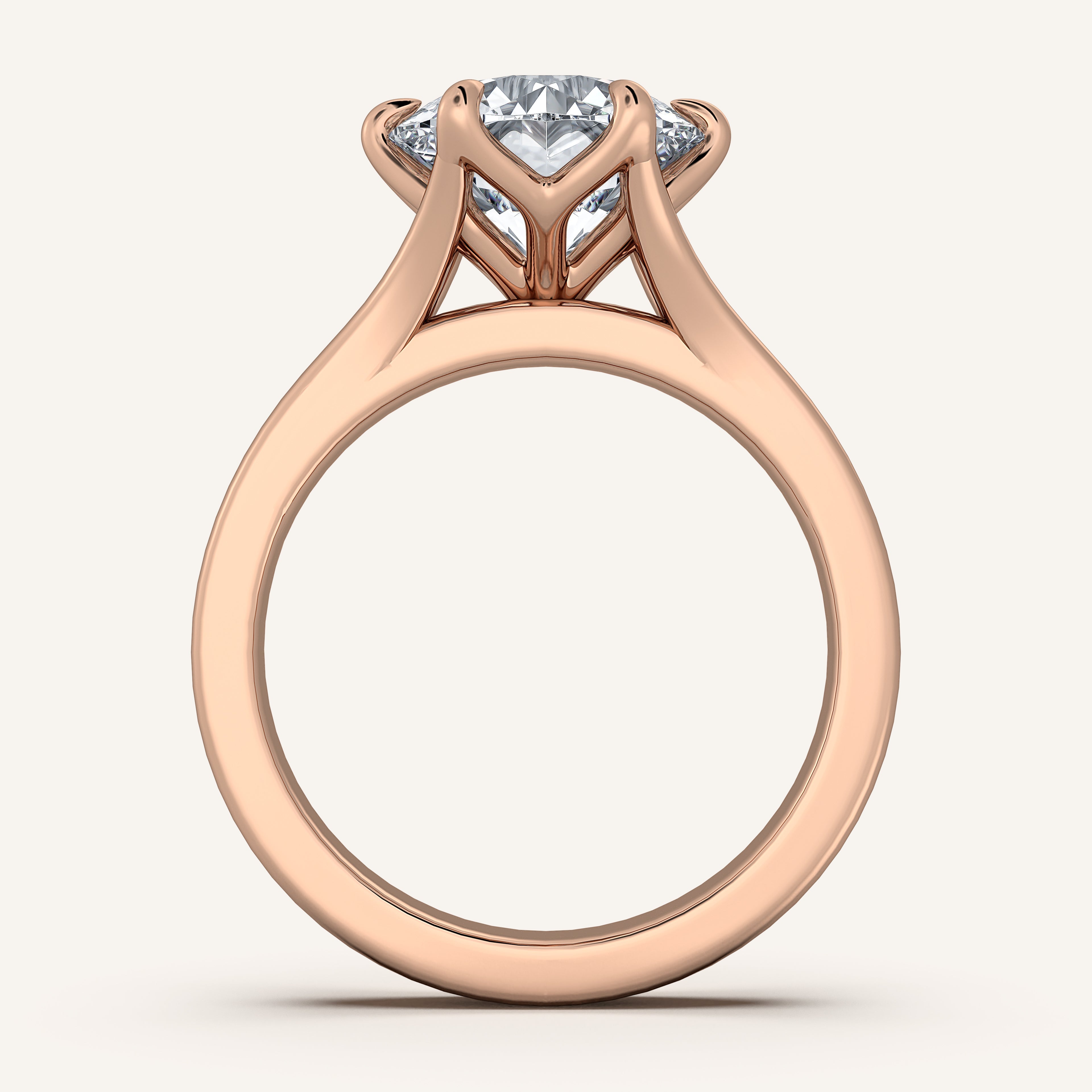 shape: Round | metal: Rose Gold | view: 4