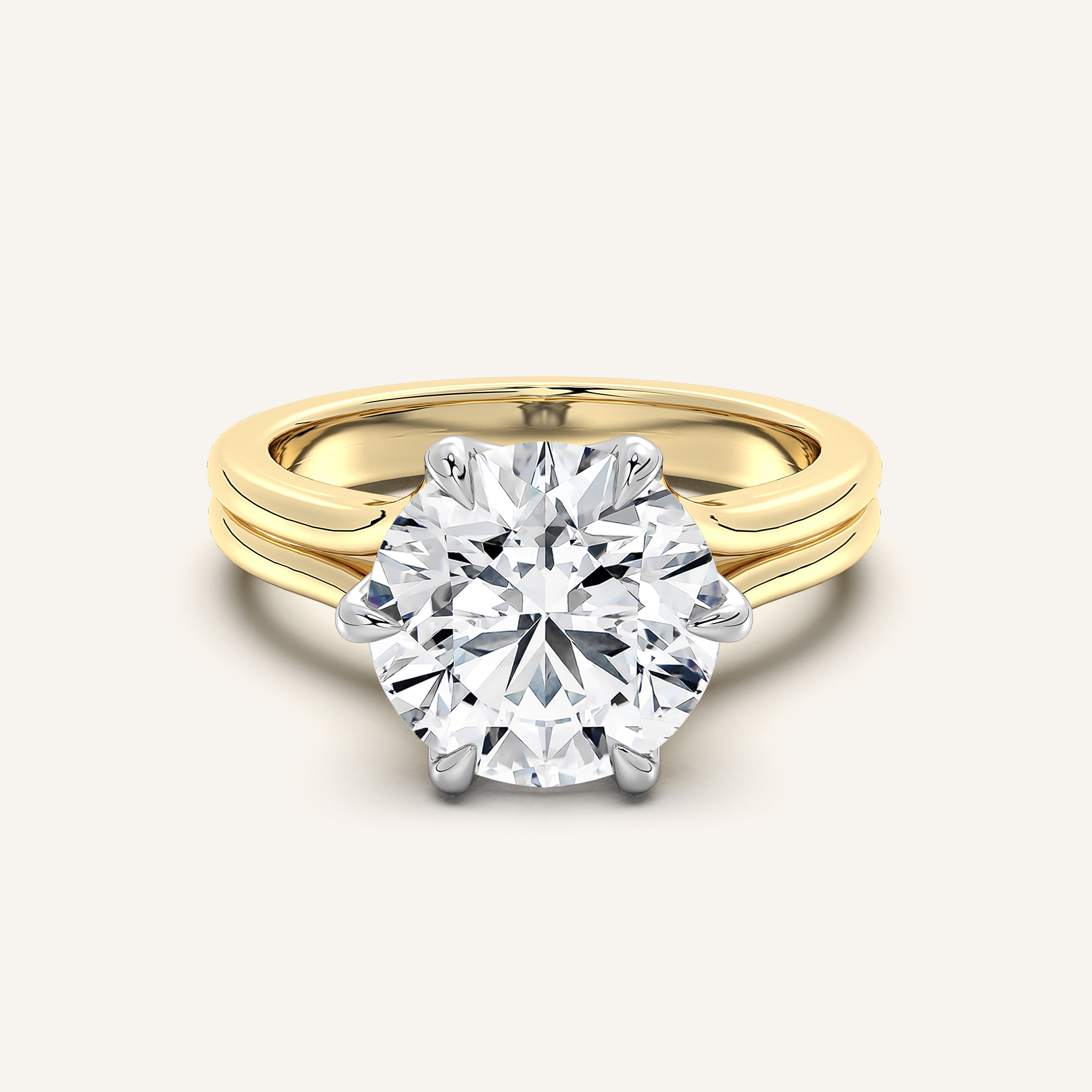 shape: Round | metal: Two Tone | view: 1