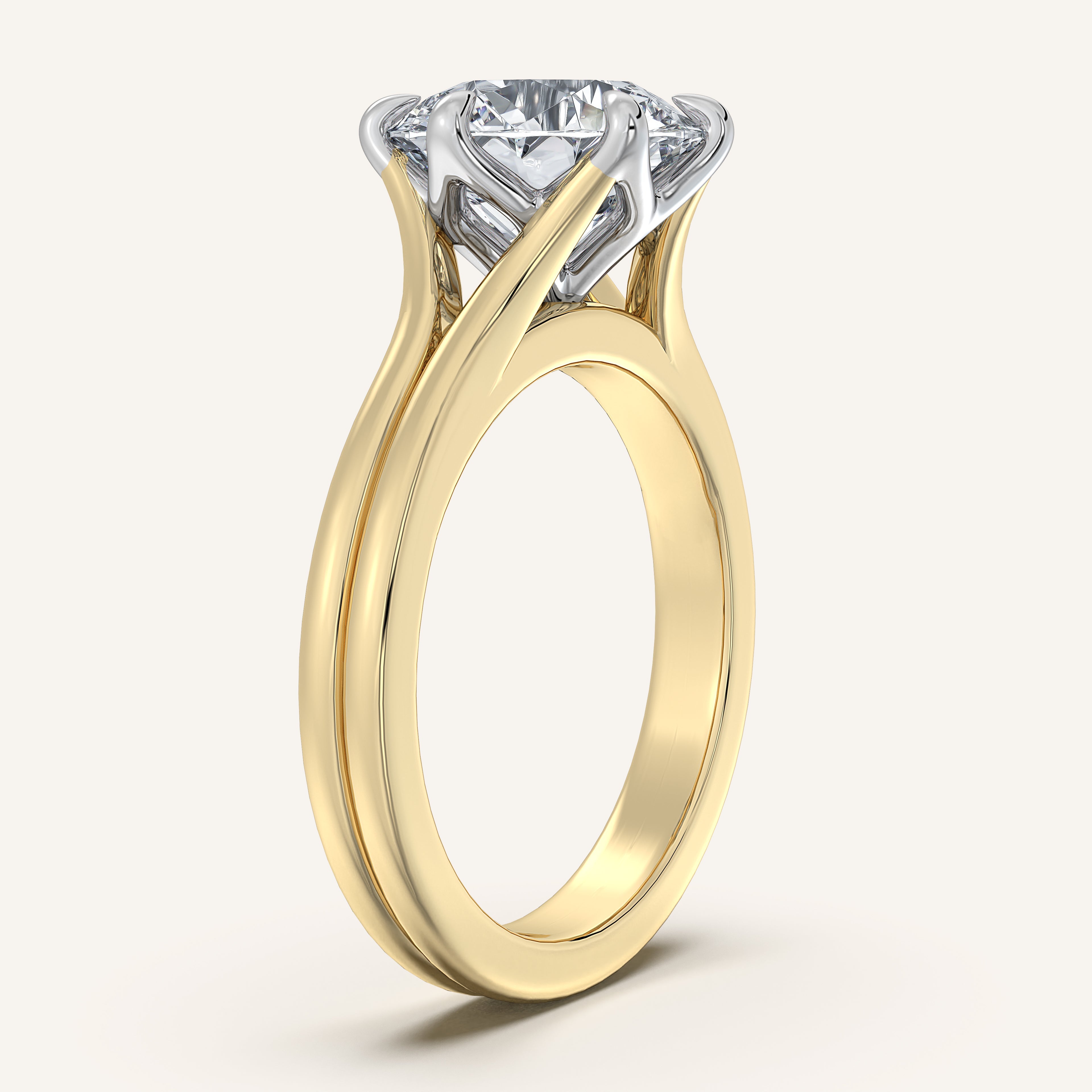 shape: Round | metal: Two Tone | view: 2