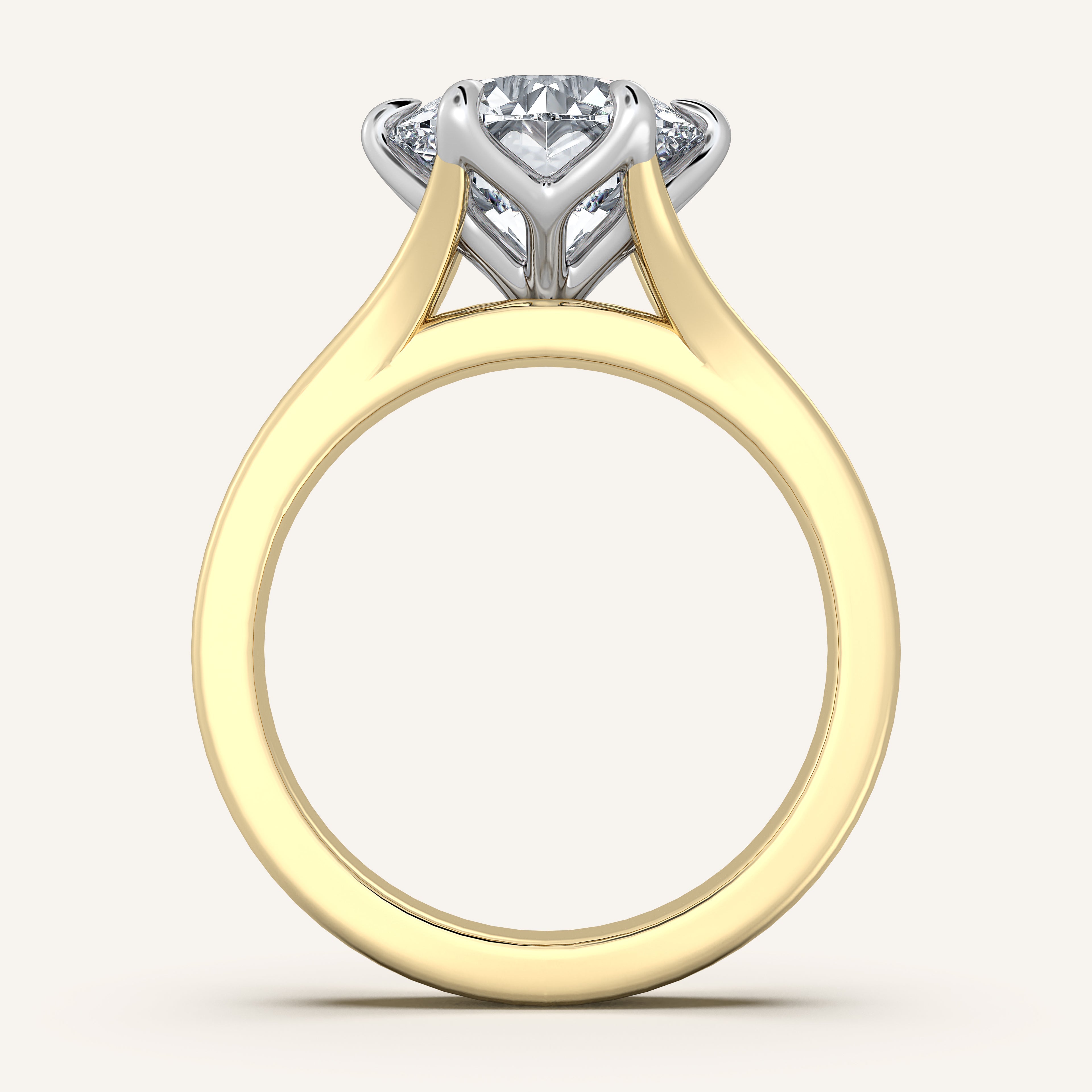 shape: Round | metal: Two Tone | view: 4
