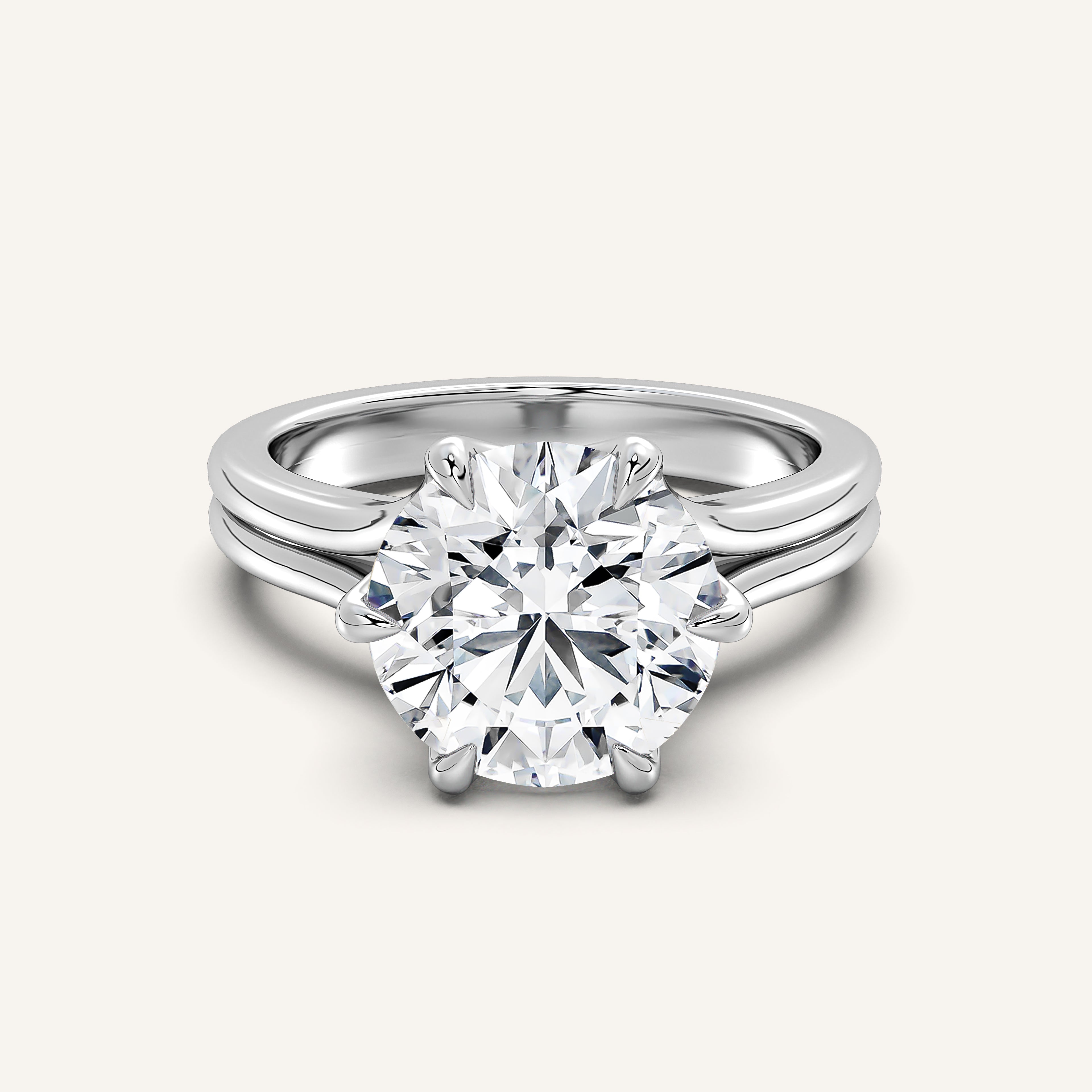 shape: Round | metal: White Gold, Platinum | view: 1