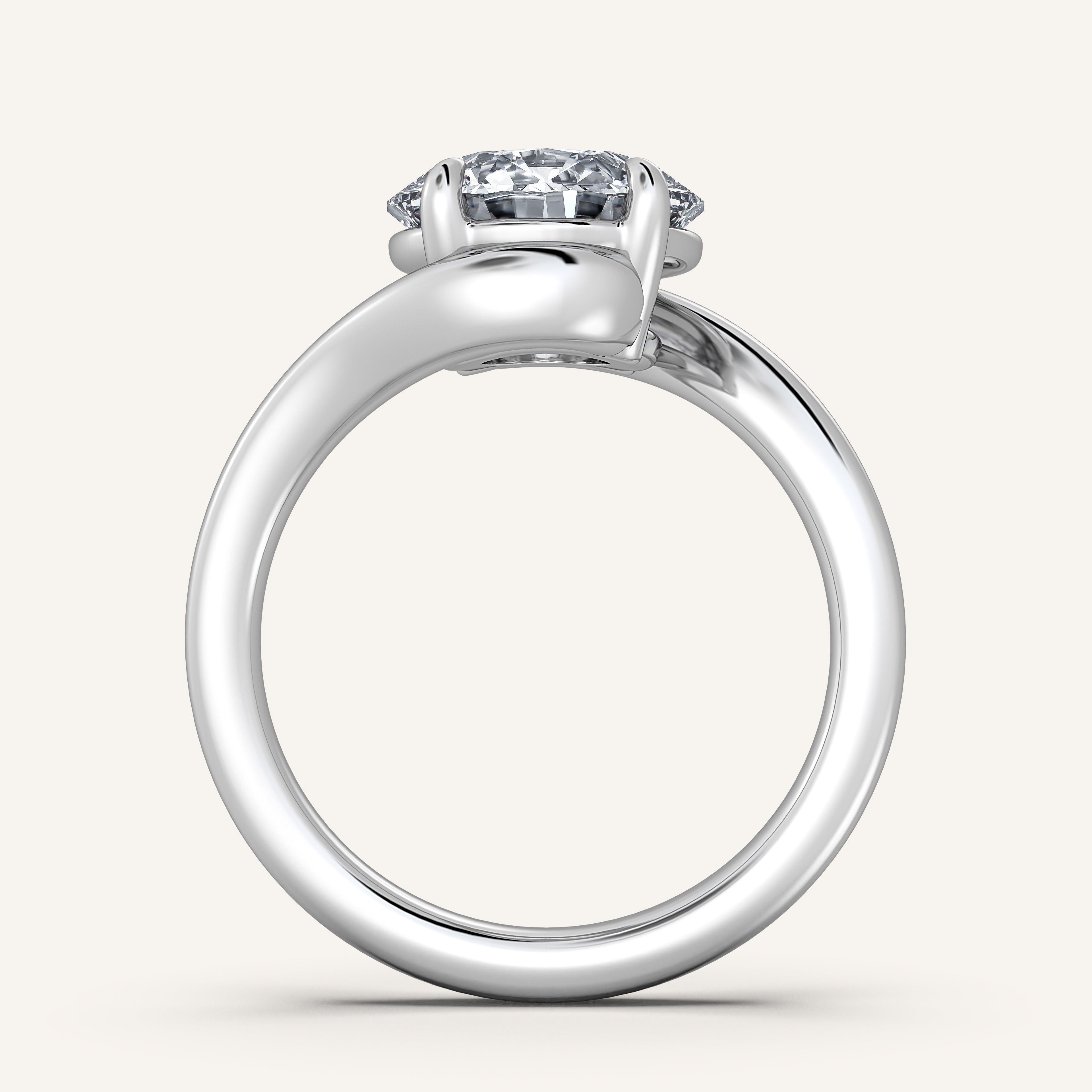 shape: Round | metal: White Gold, Platinum | view: 4