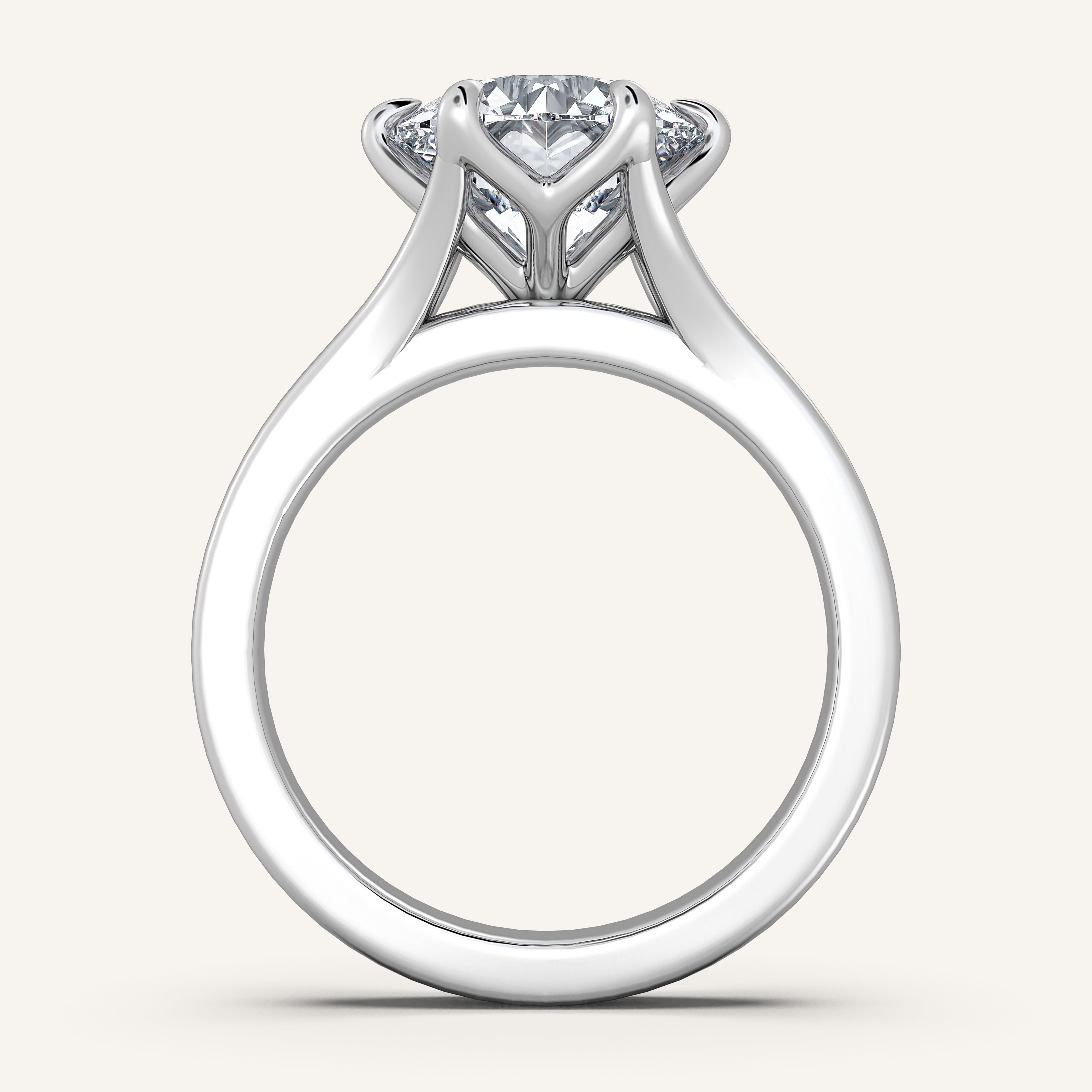shape: Round | metal: White Gold, Platinum | view: 4