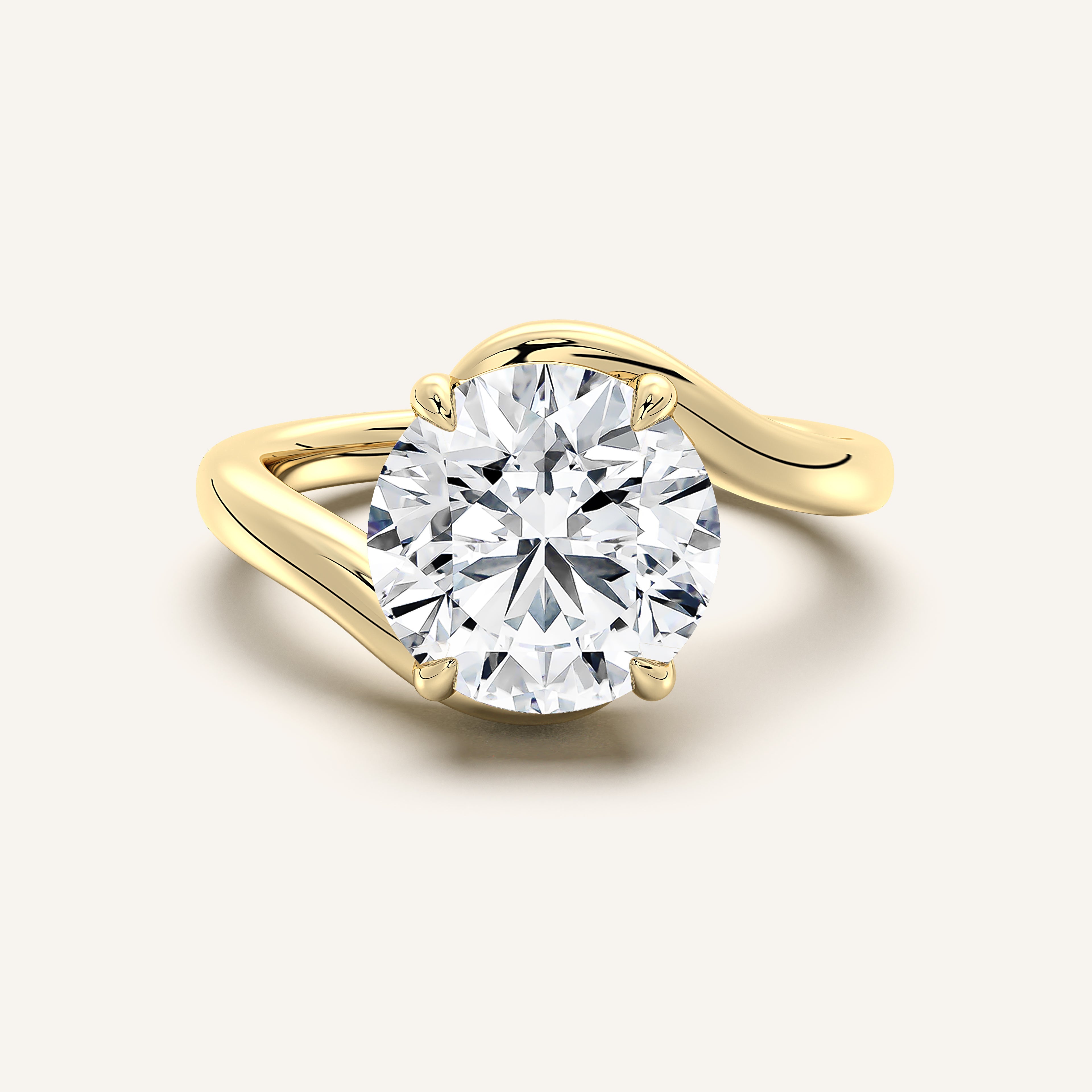 shape: Round | metal: Yellow Gold | view: 1